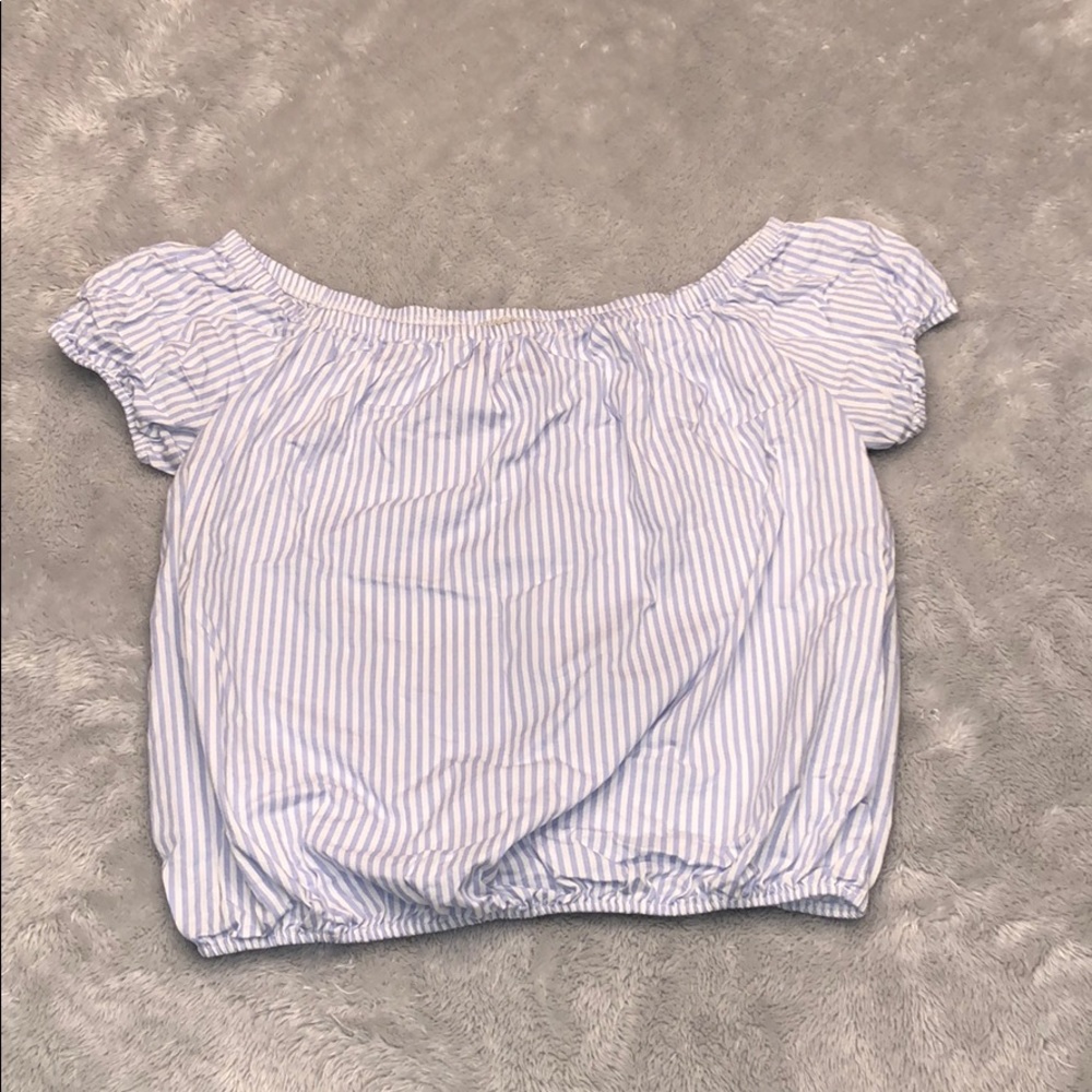 Striped Off-the-shoulder Top